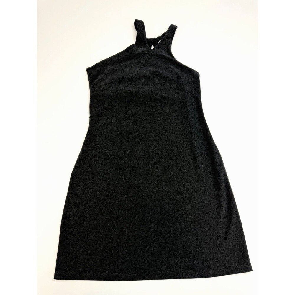 Beyond Yoga Black Athletic Dress Womens Small Built In Bra Cross Back Athleisure